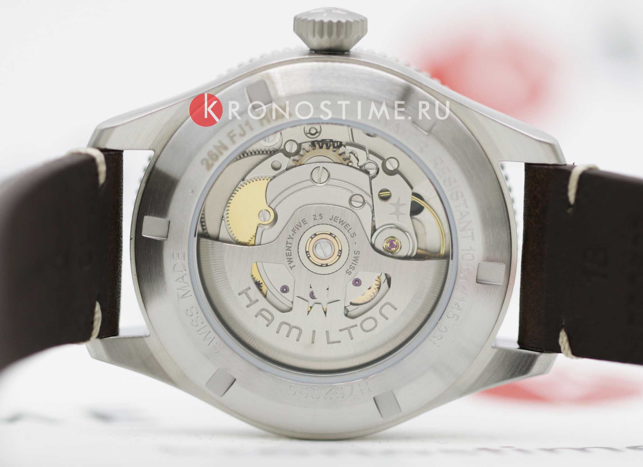 Hamilton Hamilton Khaki Aviation Pilot Pioneer H76205530 швейцария наручные мужские часы заводная головка с логотипом Hamilton